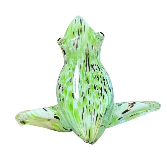 Weirdo Frog Toad Hand Blown Art Glass Paperweight 5.5" L X 4" H x 5" W FLAW - Picture 3 of 6